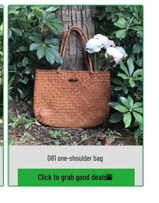 Mid-Autumn Festival Cattail Weave Handmade Plant Fiber Flower Pot