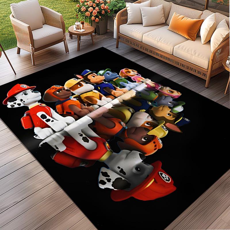 PAW Patrol Print Rug, Washable Floor Carpet, For Entryway Dorm Laundry Room Office Study, Home Decor Birthday Christmas Gift