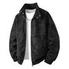 Leather jacket, autumn/winter loose tie-dye leather jacket, stand-collar casual men's leather jacket, in stock