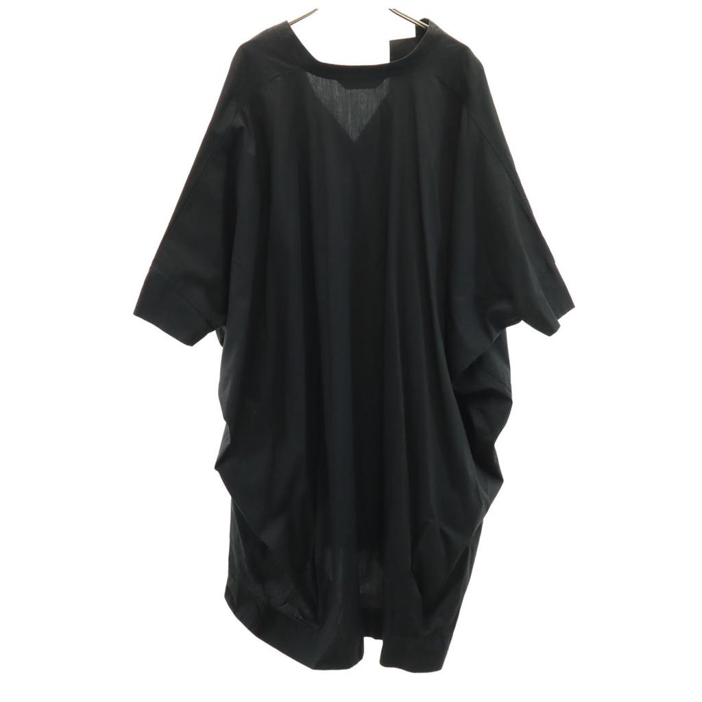 Mizuiro Ind Made In Japan Five-quarter Sleeve V Neck One Piece Black Women Used