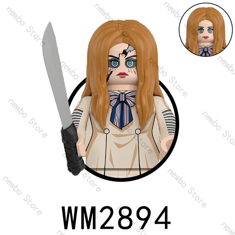 WM6205 Hot Horror Movie Protagonist character Mini Action Figures Nun Vampire Bricks Building Blocks Halloween Toys For Children