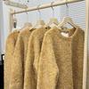 Preppy Floral Yellow Mixed-Color Knit Cardigan Coat for Women - 2025 Spring/Autumn Collection