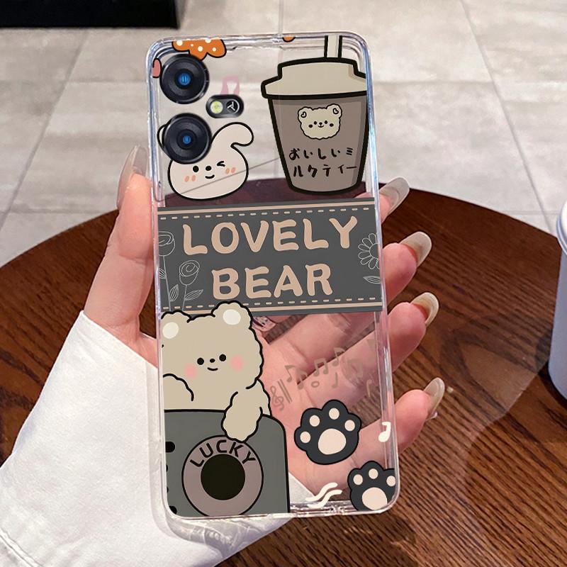 Casing For Tecno Pova Neo 3 Case LH6n Silicone Aesthetic Fashion Cute Cat Back Cover Techno Pova Neo 3 Transparent Phone Case