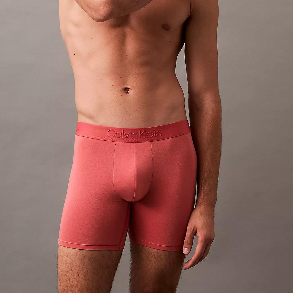 Calvin Klein Minimalist Comfortable Breathable Boxer Briefs Men Underwear Deep-Purple Red NB4198-610