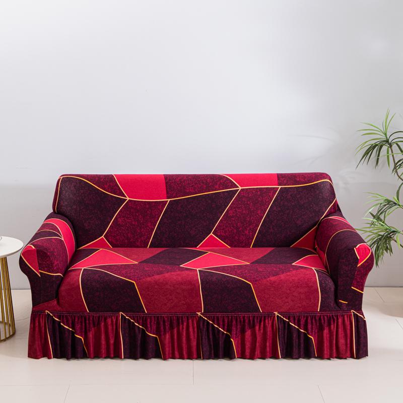 Stretch Floral Couch Cover Sofa Covers Washable Furniture Protector For Dogs Corner Sofa Skirt 1/2/3/4 Seater Sofa Slipcovers