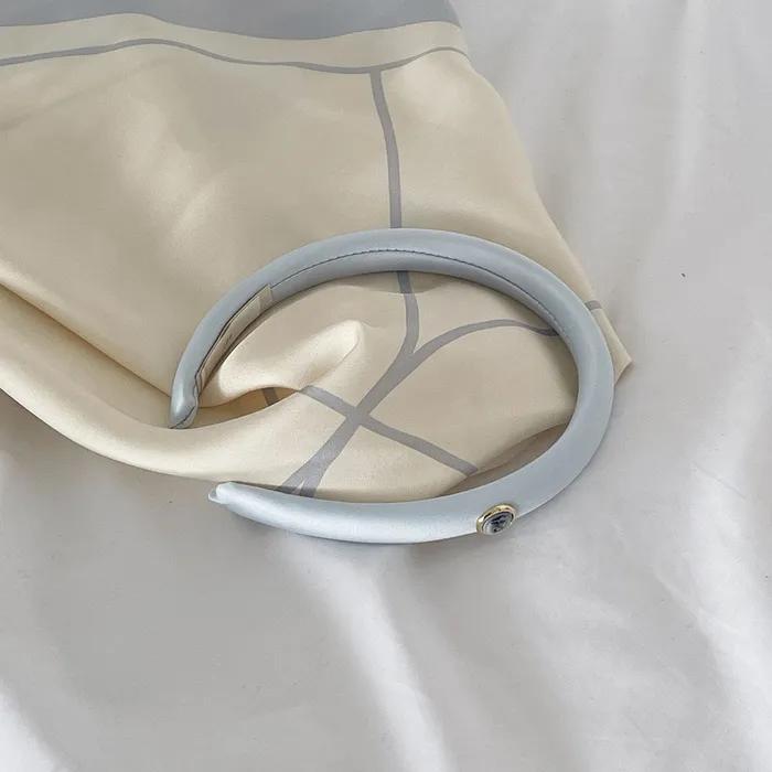 Cameo Satin Slim Hairband [AiryBlue]