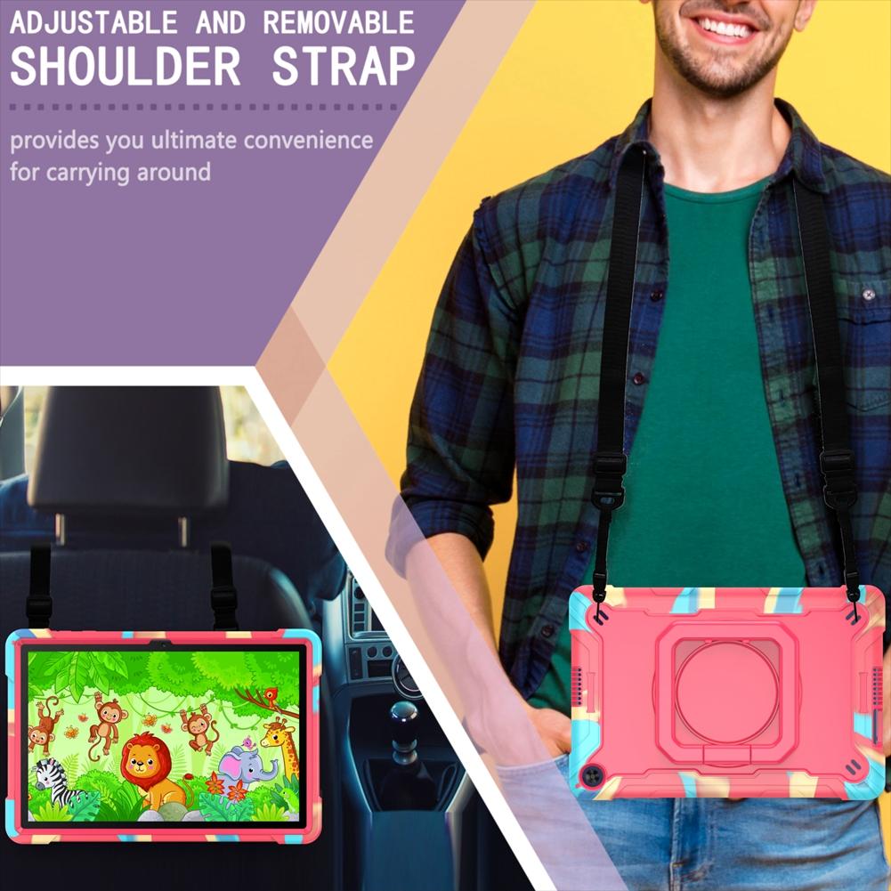 Tablet Fällen Abdeckung Für Huawei MatePad T10S 10,1 "AGS3-L09 AGS3-W09 Hand Ring Ständer Kinder Fall Für Huawei MatePad T10 9,7" AGR-L09 / W09 Fundas