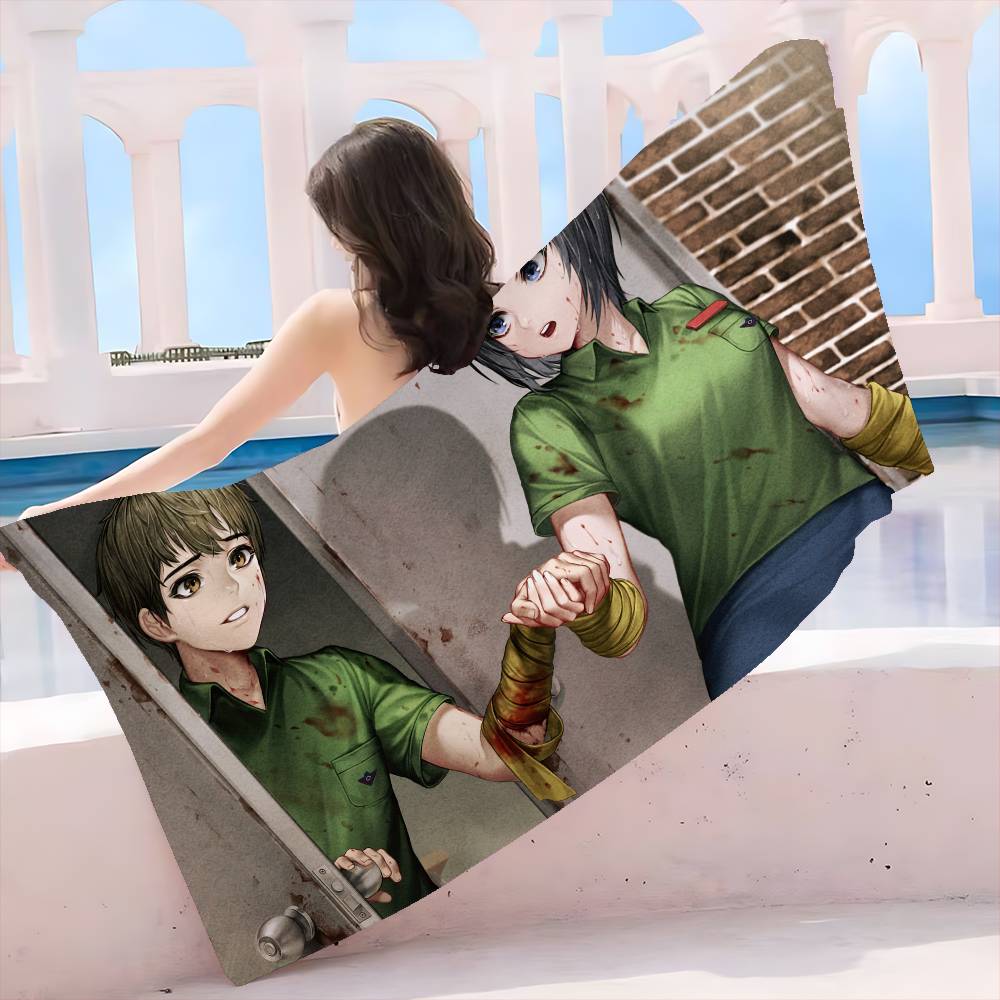 TV All Of Us Are Dead Microfiber Printed Beach Towel Mountain Climbing Yoga Beach Swimming Running Absorbent Soft Towel