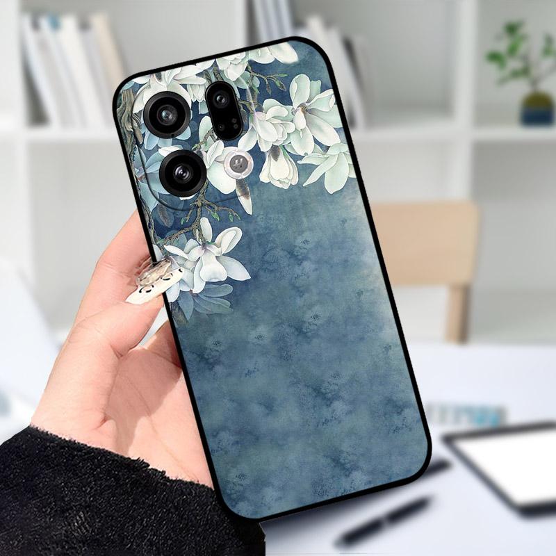 Für OPPO Find X9 X9Pro Hülle Weiches Silikon Schwarzes TPU Schutz-Rückseite Für OPPO FindX9 X 9Pro Handyhülle Stoßfester Stoßfänger
