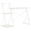 White Desk with Shelf 116 X 50 X 93 Cm