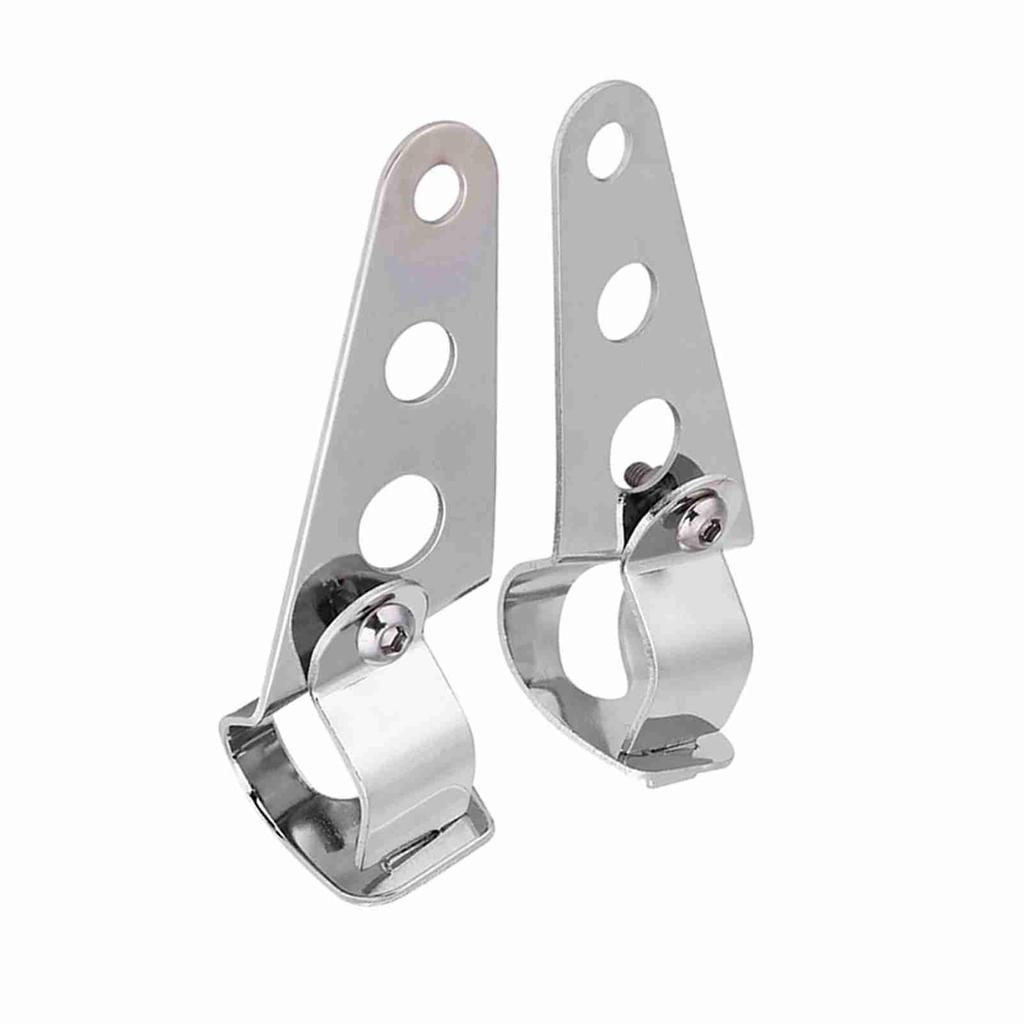 2pcs Motorcycle Headlight Mount Brackets Fork Racer 28mm-34mm Fit for (Black)