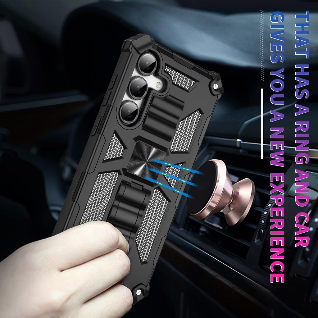 For Samsung Galaxy S24 FE Phone Case Kickstand Drop Protection PC+TPU Back Cover