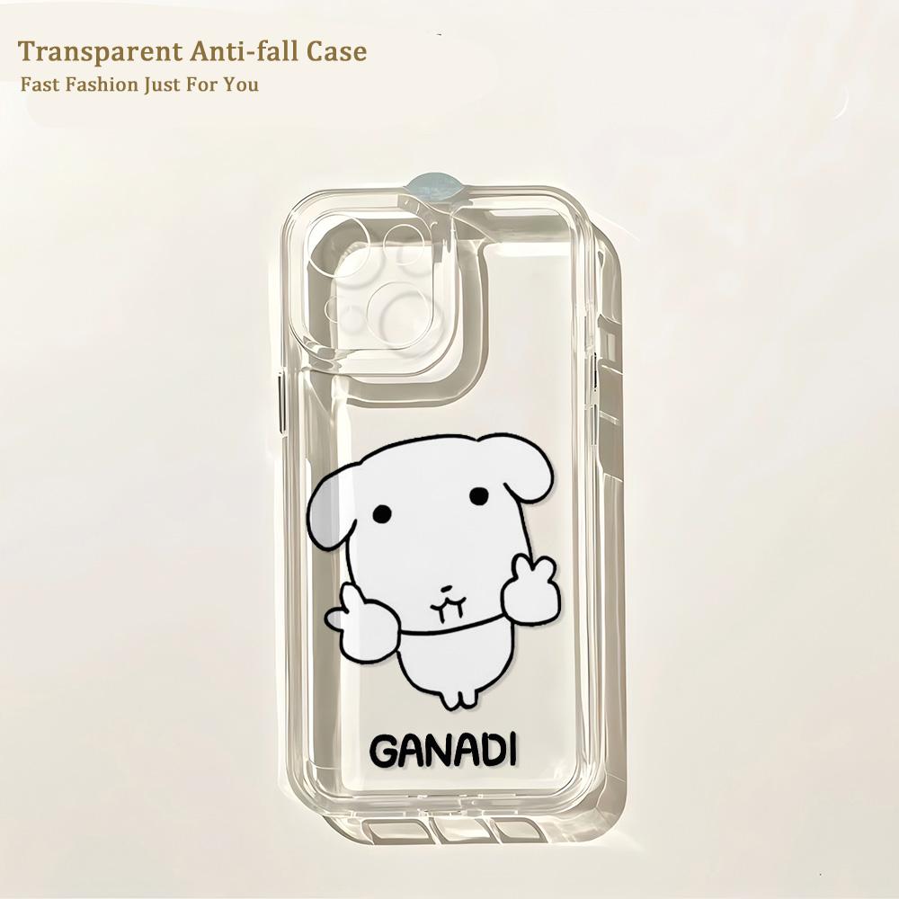 

Мультяшний чохол для телефону Ganadi Puppy для Infinix Tecno Spark Camon Pova 40 30 30C 20 107 4 GO Pro Plus Ultra Прозорий задній чохол Camon 40