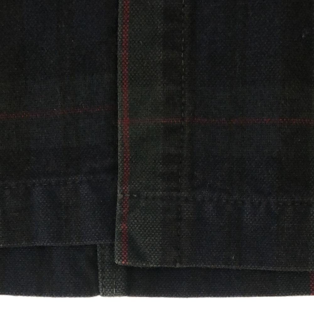 KAPITAL Check Long Sleeve Shirt Dress S Green System Fly Button Women Used