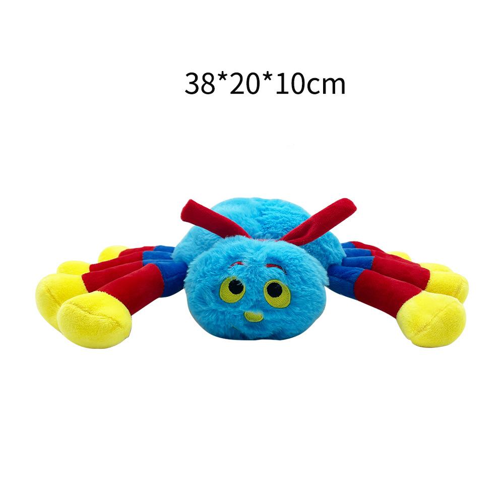 TreasuringU Halloween Wolliges und Tig Spinne Plüschtiere Weiche gefüllte Blaue Anime Puppen Kinder Kinder Schlafpielzeug Geburtstagsgeschenke