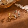 Exquisite Craftsmanship Jewelry Thumb Ring Vine Shape Adjustable Opening Design Finger Lightweight Titanium Steel Band Versatile Gift