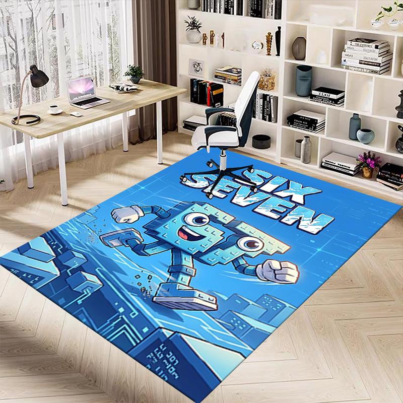1PC Six Seven Extra Large Non-Slip Floor carpet, Office, family, bedroom, Studio - Large Area RugJ0362