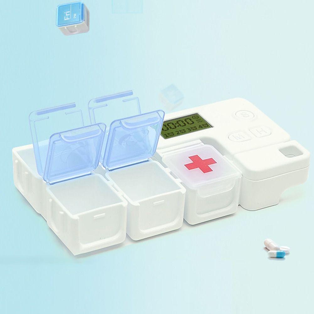 Alarm Timer Pill Storage Box Smart Reminder Medicine Box New Weekly Pill Organizer  Daily