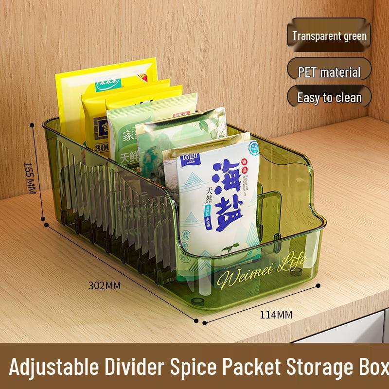 Kitchen Spice Storage Box with Dispensing Jars