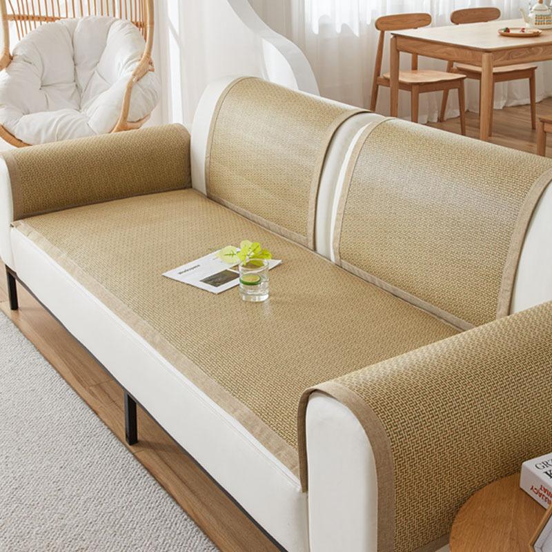 Rattan Mat Sofa Mat Seat Cushion Summer Non-Slip  New Mat Universal Bamboo Mat Sofa Cover Summer Model