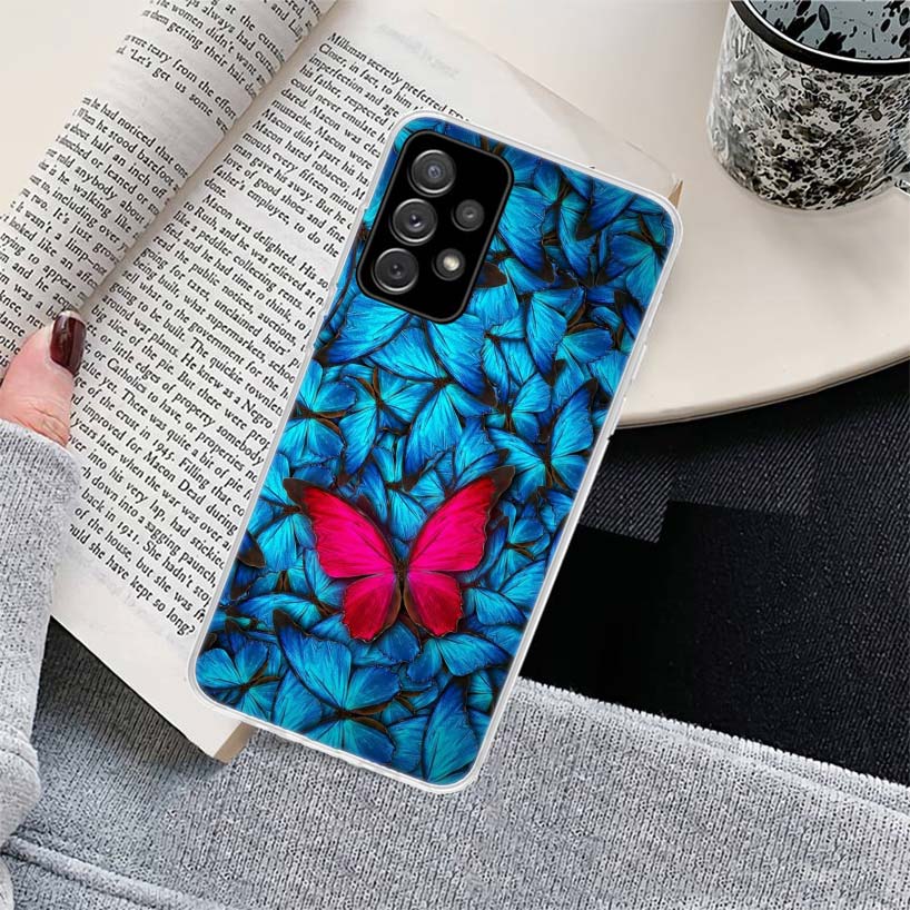Butterfly Stand Phone Case for Samsung Galaxy A17 A16 A15 A14 A13 A57 A56 A55 A54 A53 A37 A36 A35 A34 A33 A26 A25 A24 A23 Galaxy