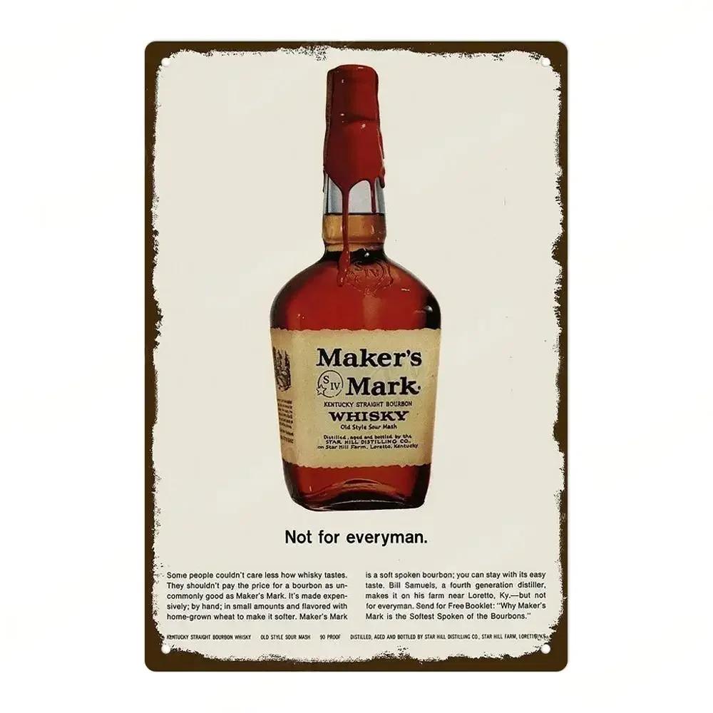 Vintage Retro Beer Wine  Whiskey Metal Poster  Malibu Tin Sign for Pub Club Bar Man Cave  Decorative Wall Plates Decor