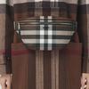 Burberry Borsa a tracolla pettorale in tela ecologica a quadri scuri da uomo Marrone Noce Scuro 80365591
