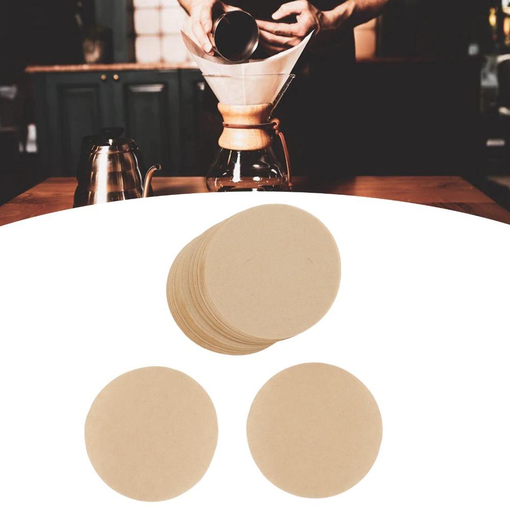 

100pcs set 100 Pcs Pack Coffee Filter Paper 64mm Size Nature Coffee Filter Coffee Brewing