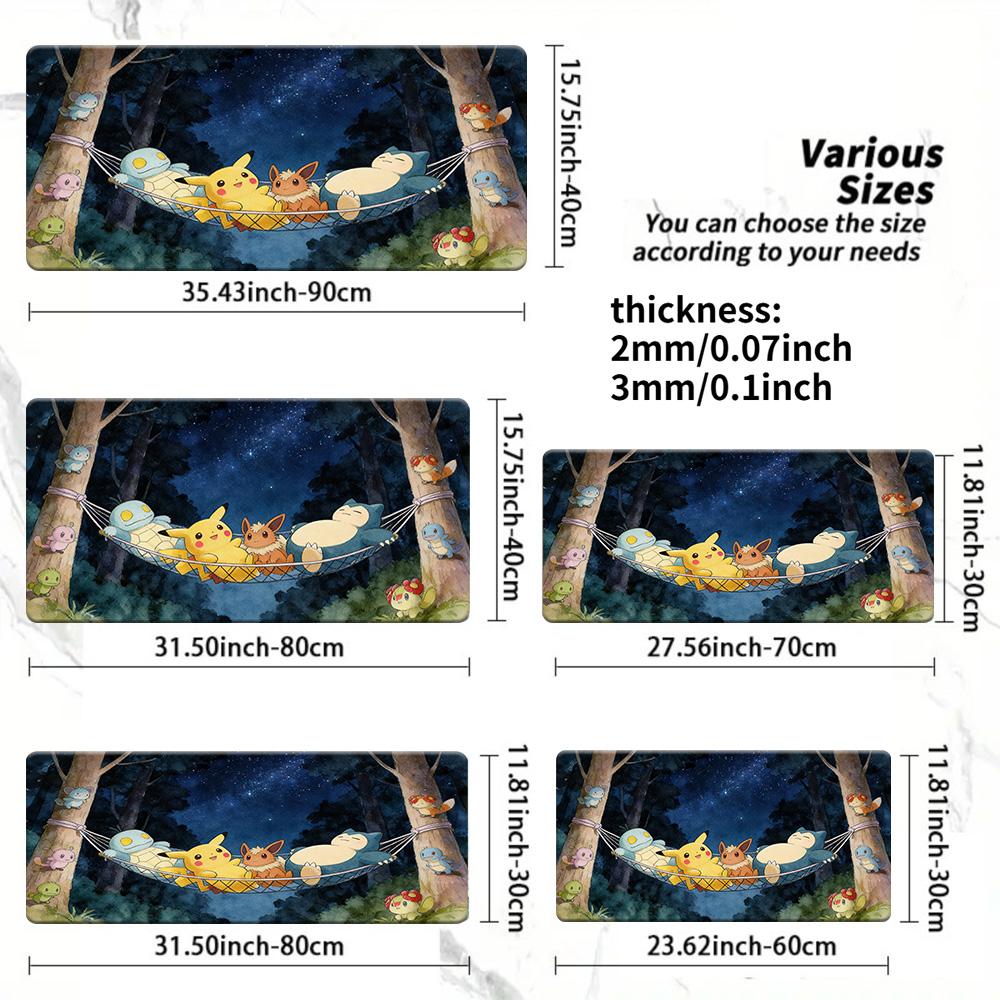 Halloween Eevee Night Town Gaming Mouse Pad NonSlip Desk Mat 300x800x2mm