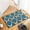 Decorative Blue Moroccan Tile Pattern Doormat for Entrance Home Decor Rug Mats Waterproof Indoor Outdoor Style 40x60cm