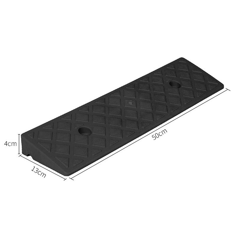 

1 шт. Пластиковий бордюрний пандус Нековзний пороговий пандус Висота 30/40/50 мм Для автомобілів Велосипедів Інвалідних візків Підйом вгору Плавні переходи black4cm
