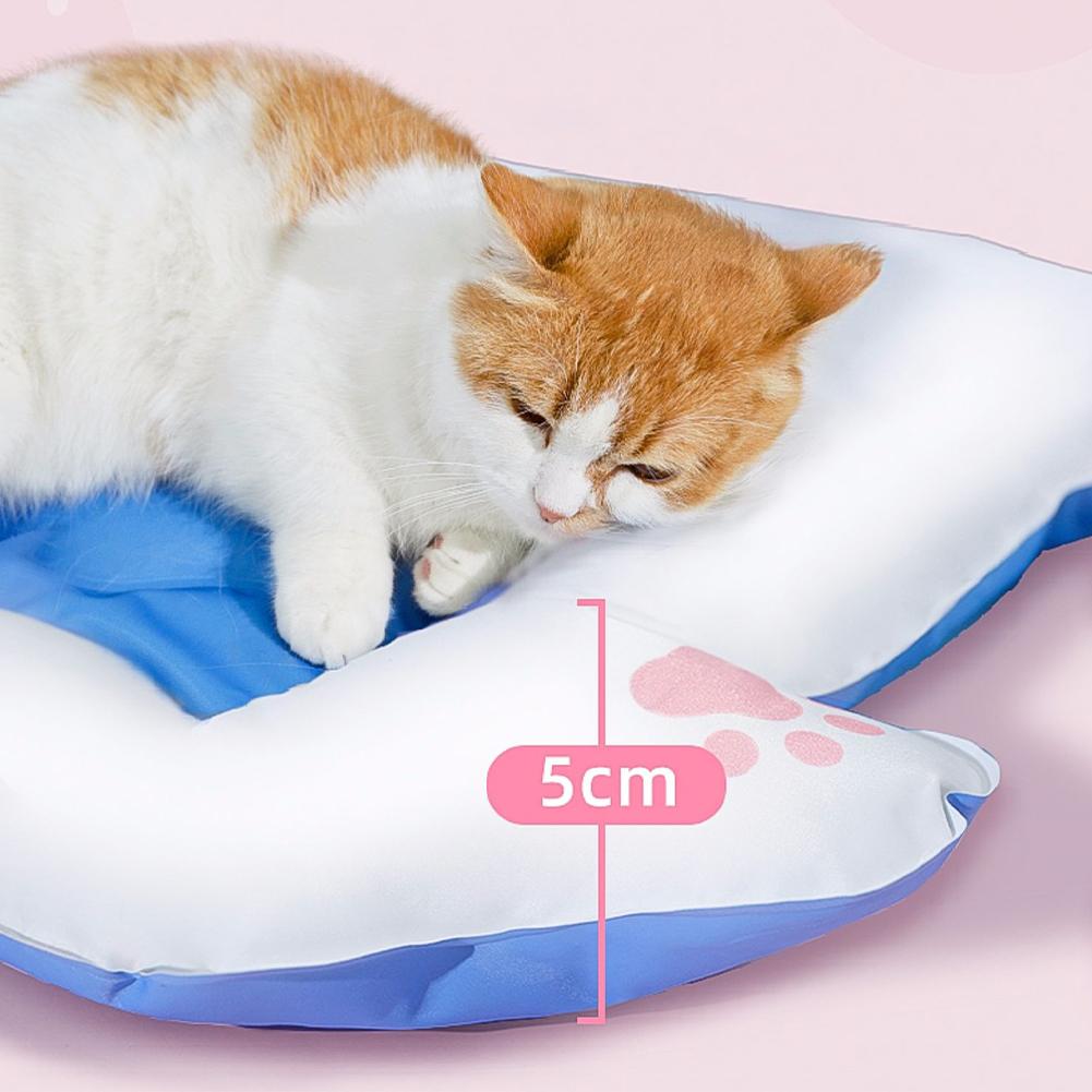 Pet Strawberry Pattern Ice Pad 3-layer Waterproof Summer Cooling Mat Sleeping Bed Pet Supplies For Dogs Cats