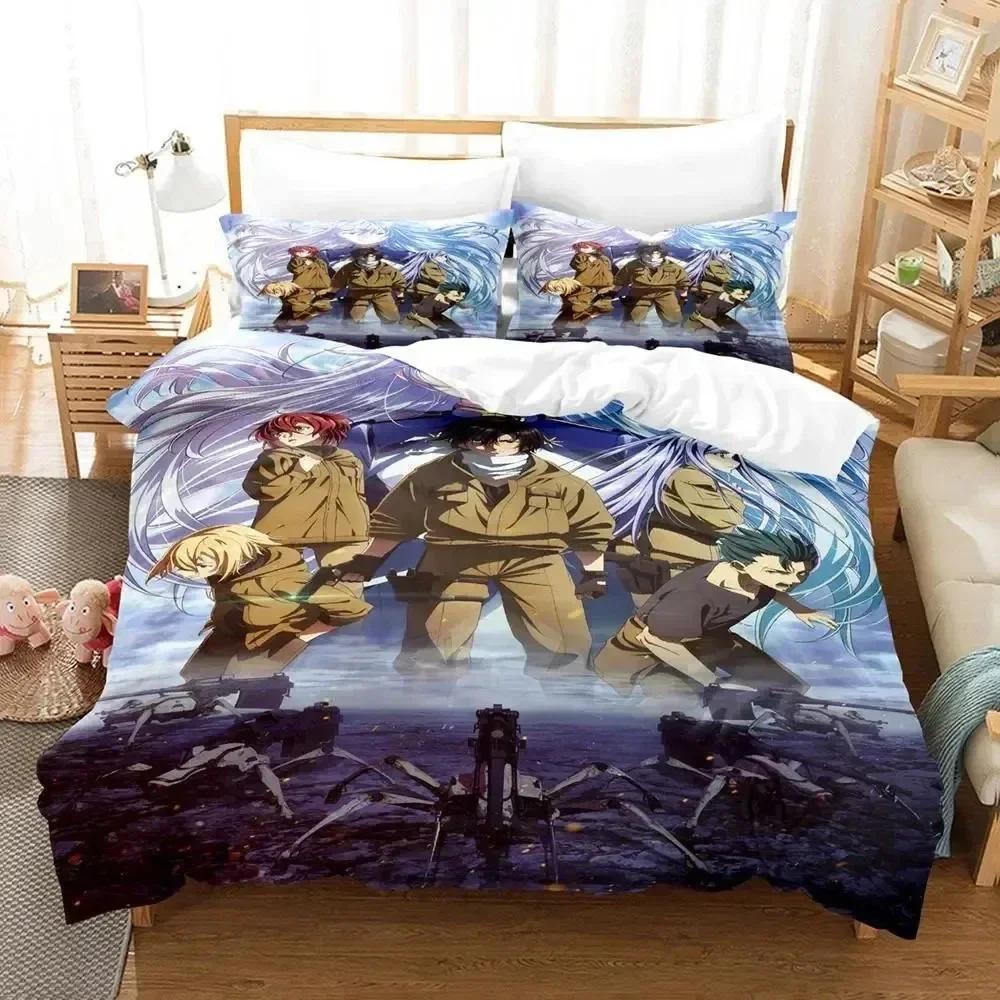Anime 86 Eighty Six Bedding Set Printed Bed Set With Pillowcase Bed Duvet Cover Soft Queen King Size Bedclothes Home Boys Adult