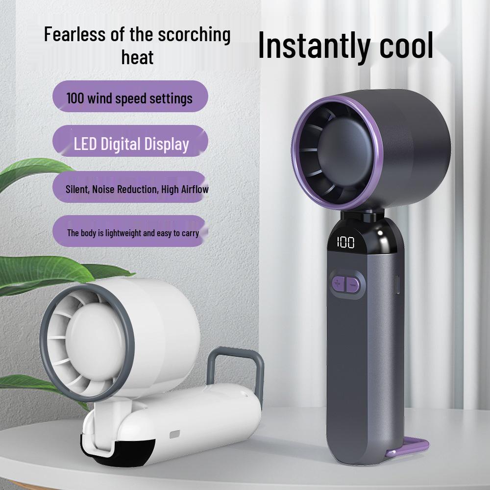 Turbo USB Compact Handheld Fan - Portable Air Conditioner with Rechargeable Battery