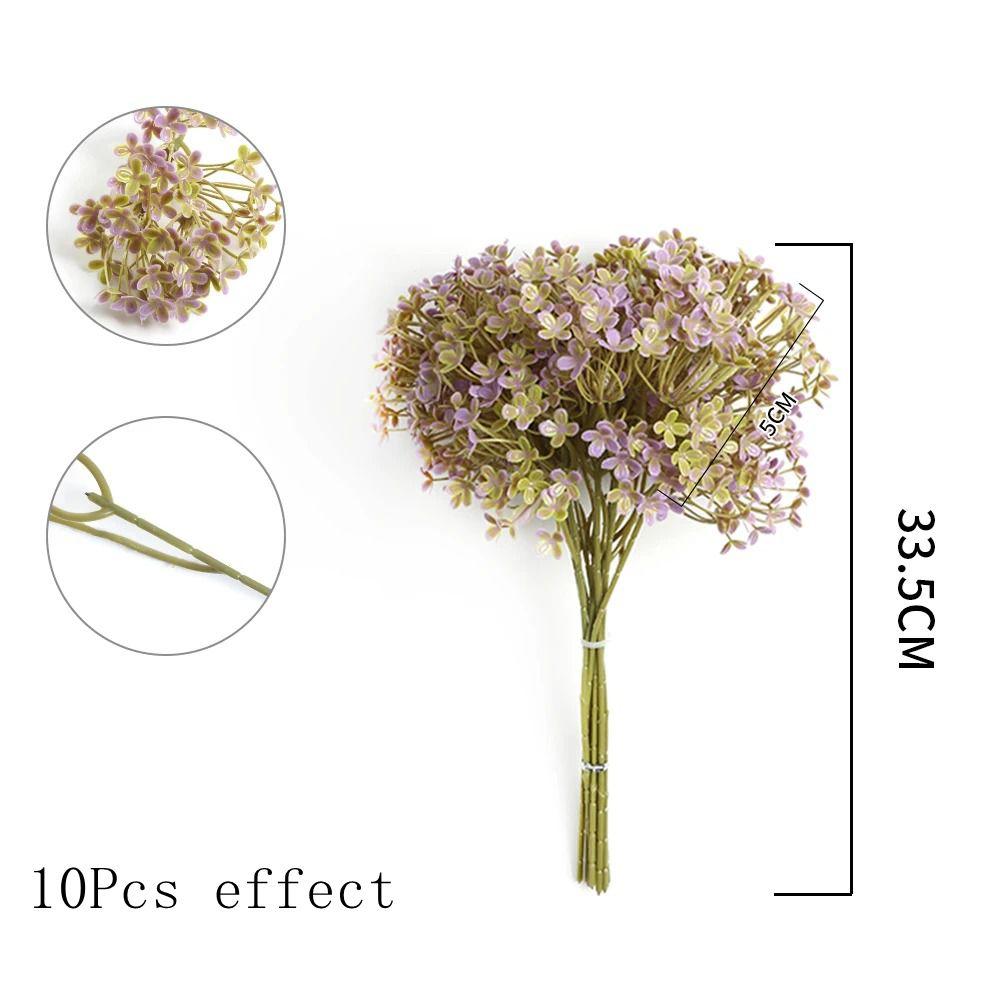 10Pcs Artificial Leaf Plant Bouquet Fake Leaf for Home Room Decor Garden Wedding Marriage Decoration Outdoor Garland Ornaments