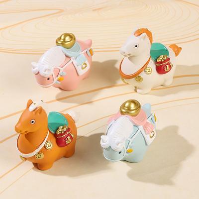 1 Stück erfolgreiche Luoyang Tang Sancai Merchandise-Figur: Kleines dickes Pferd als Ornament für Büro und Schreibtisch, Reisesouvenir