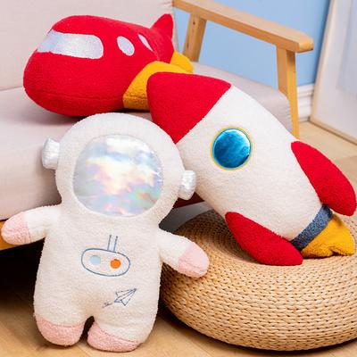 Cute Space Astronaut Pillow Plush Toy Rocket Doll Sleeping with Doll Children Gift for Women
