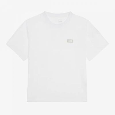 [norTh Face Official] NT7ur35b Women S froST ShorT Sleeve T ShirT whiTe