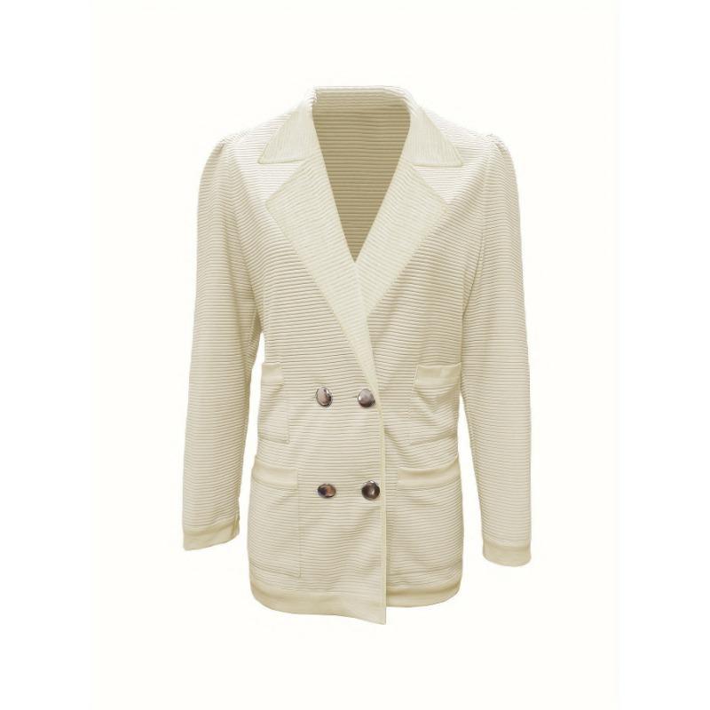 Women S Long Sleeve Corduroy Casual Jacket Solid Color Regular Fit