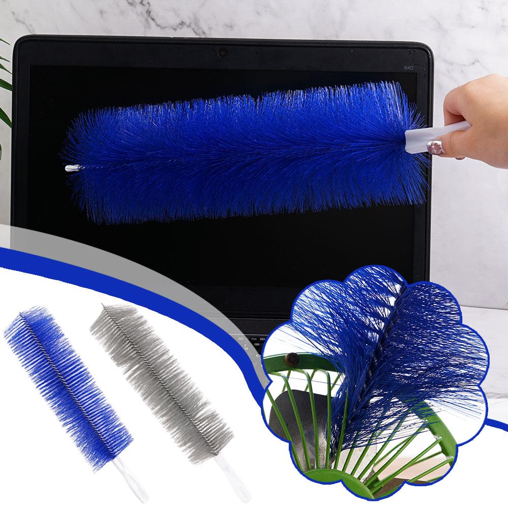 Long Handle Multi-use Dust Removal Brush Fan Brush Sofa Soft Cleaning Household Sweep Brush Shutter Conditioning Brush L9R2