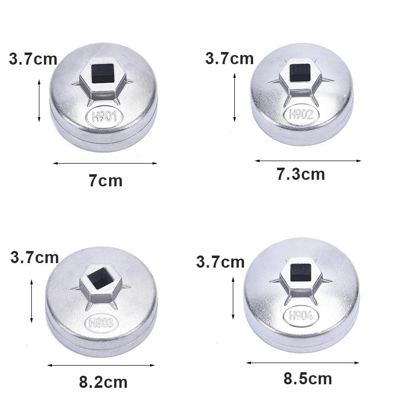 1Pc Aluminum Cup Type Oil Filter Cap Wrench Socket Auto Hand Removal Tool