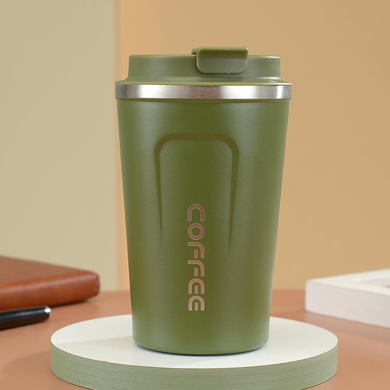 Nerezová ocel druhé generace kávový šálek obchodní přenosný vakuový šálek s vysokým vzhledem