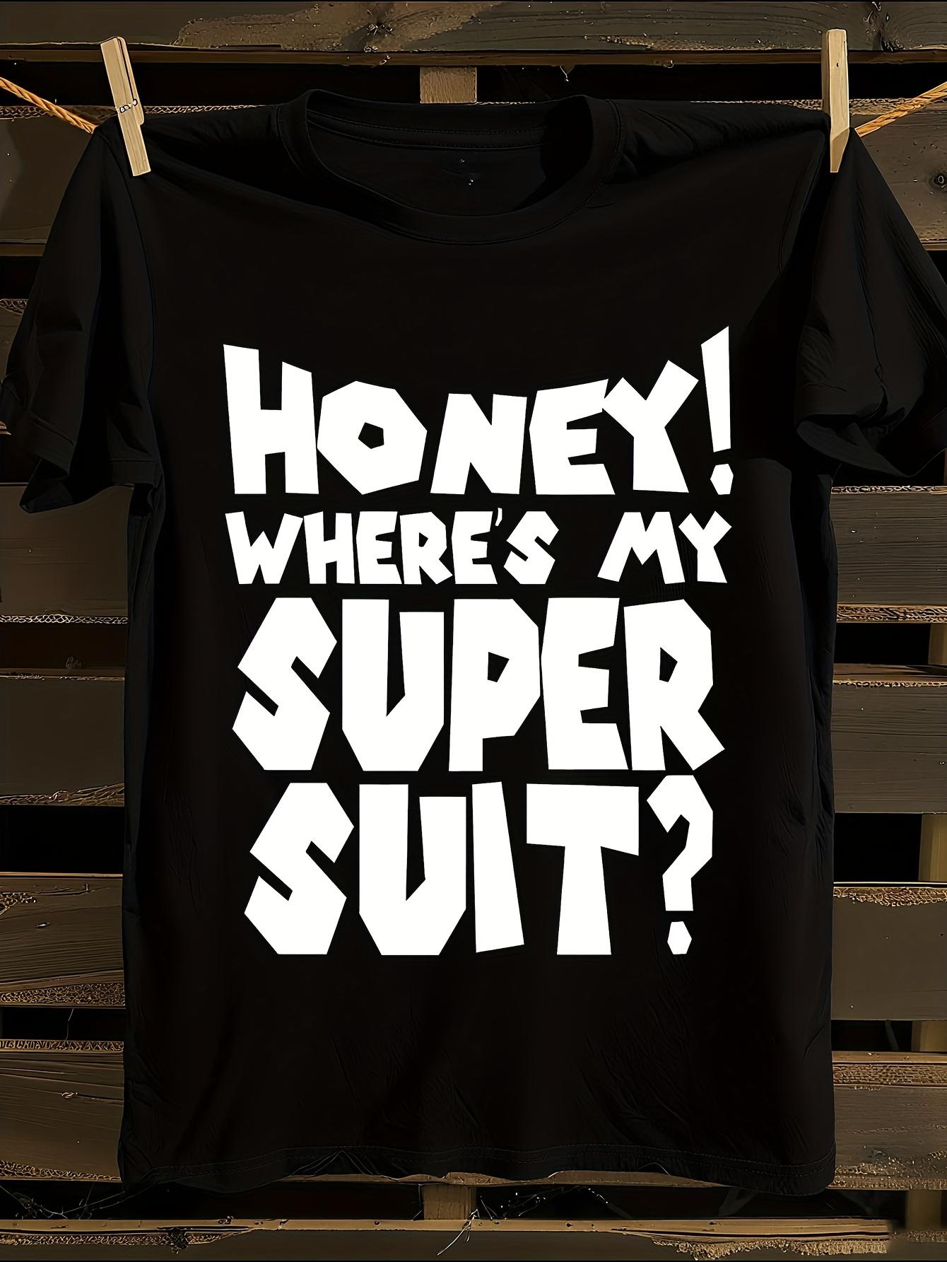 Funny Honey Super Suit Graphic T-shirt XXXL