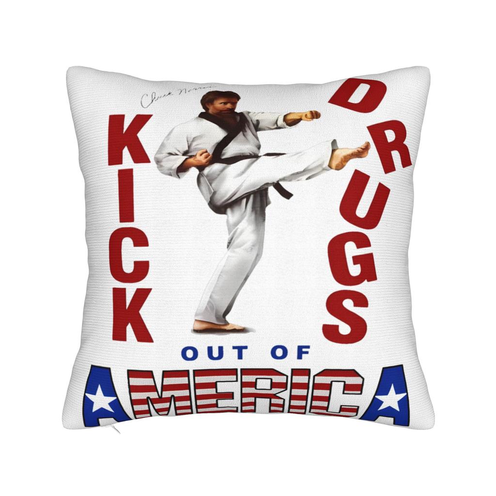 Decorative Pillowcase Rip Chuck Norris Never Dies Stuff Bed Pillow Case Cover Square Style Multiple Sizes