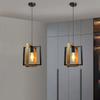 American Chandelier Lamp Retro Iron Wood Pendant Lamp Bar Restaurant Lamp Creative Hanging Light Household Luminaire Appliance