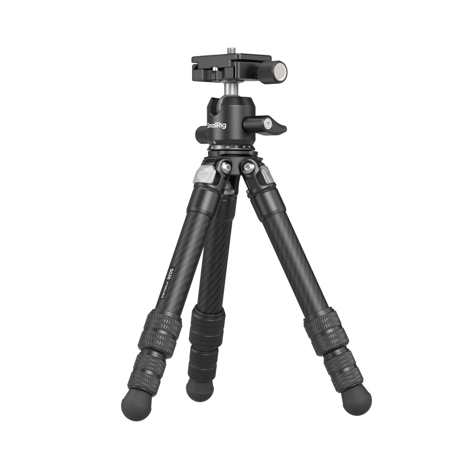 

SmallRig 5026 Настольные опоры из углеродного волокна выдерживают до 3 кг Высота до Компактный настольный штатив Комплект с шаровой головкой и быстросъемной пластиной для Совместим с и чёрный