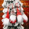 Unique Knitted Hat Forest Old Man Head Doll Ornament For Beautiful Christmas Decor