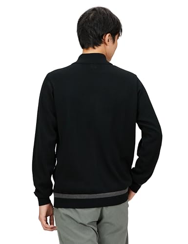 Bridgestone Golf Men's ZGM01B Open-Front Sweater, Black