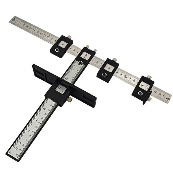 

Локатор пуансона, направляющая втулка для сверла, ящик для шпонки, инструмент для установки деревообработки чёрный