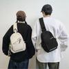Multifunctional Shoulder Crossbody Bag Solid Color Sports Knapsack Casual Nylon Chest Bag  Male